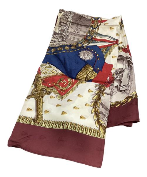 HERMES（エルメス）HERMES (エルメス) NAPOLEON カレ90 ボルドーの古着・服飾アイテム