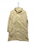 DANTONダントン）の古着「ナイロンフーデッドコート」｜ベージュ