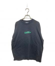 SAPEur（サプール）の古着「プリントカットソー」｜ブラック