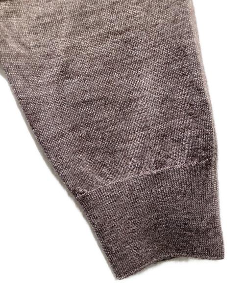 FEDELI（フェデーリ）FEDELI (フェデーリ) ハイゲージカシミアシルクソリッドクルーネックニット ブラウン サイズ:52の古着・服飾アイテム