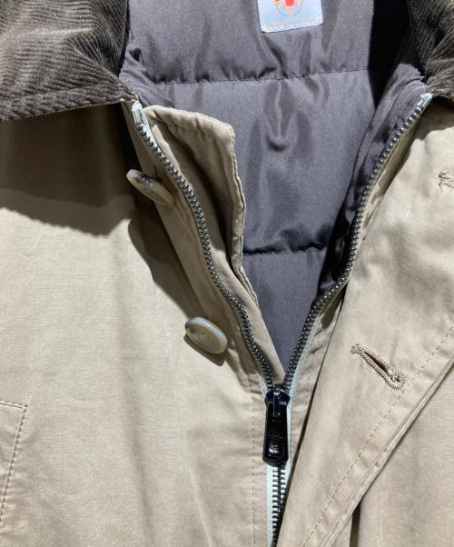 LUIGI BORRELLI（ルイジボレッリ）LUIGI BORRELLI (ルイジボレッリ) 襟コーズダウンジャケット ベージュ サイズ:48の古着・服飾アイテム