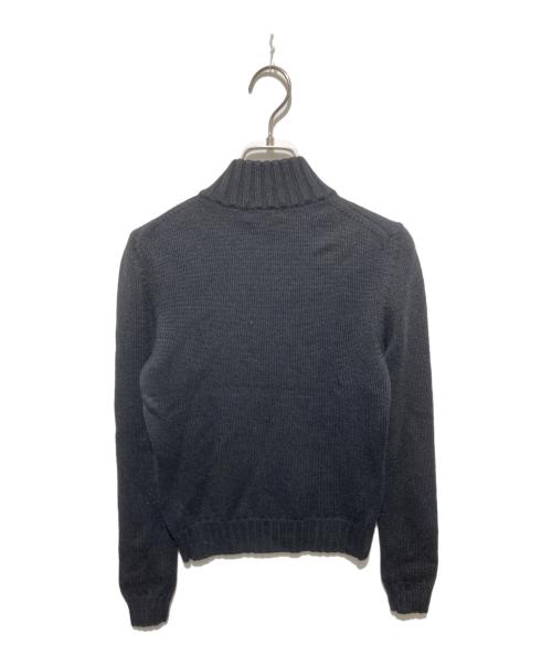 BURBERRY BLUE LABEL（バーバリーロンドンブルーレーベル）BURBERRY BLUE LABEL (バーバリーロンドンブルーレーベル) フルジップニット ブラック サイズ:Mの古着・服飾アイテム