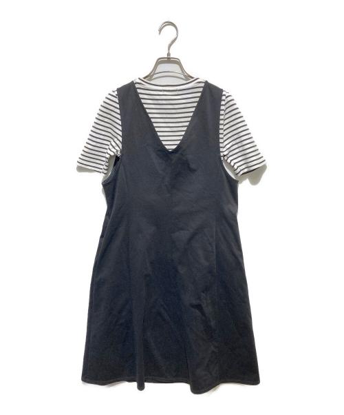 BLUE LABEL CRESTBRIDGE（ブルーレーベルクレストブリッジ）BLUE LABEL CRESTBRIDGE (ブルーレーベルクレストブリッジ) ジャンパースカートセットアップ ブラック サイズ:38の古着・服飾アイテム