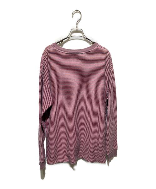 CAL O LINE（キャルオーライン）CAL O LINE (キャルオーライン) ボーダーカットソー ピンク サイズ:Ｍの古着・服飾アイテム