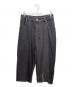 MAMC（エムエーエムシー）の古着「切替デニムパンツ」｜ブラック