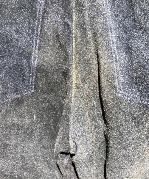 WHEELS OF MAN（ウィールズ オブ マン）WHEELS OF MAN (ウィールズ オブ マン) スエードレザーフレアパンツ ネイビー サイズ:30の古着・服飾アイテム