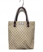 GUCCIグッチ）の古着「GGスプリーム/トートバッグ」｜ベージュ