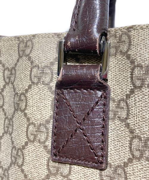 GUCCI（グッチ）GUCCI (グッチ) GGスプリーム/トートバッグ ベージュの古着・服飾アイテム
