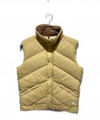 THE NORTH FACEザ ノース フェイス）の古着「茶タグ USA製スナップダウンベスト」｜ベージュ