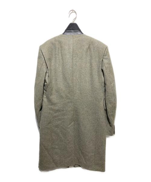rag&bone（ラグアンドボーン）rag&bone (ラグアンドボーン) レザー切替スタンドカラーコート グリーン サイズ:38の古着・服飾アイテム
