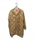 UNIVERSAL OVERALLユニバーサルオーバーオール）の古着「BAY FLOW別注/キルティングジャケット」｜ベージュ