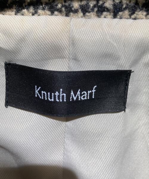 Knuth Marf（クヌースマーフ）knuth marf (クヌースマーフ) ツイードジャケット ブラック×ベージュ サイズ:FREEの古着・服飾アイテム