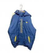 STARTERスターター）の古着「フード付き刺繍中綿ジャケット」｜ネイビー