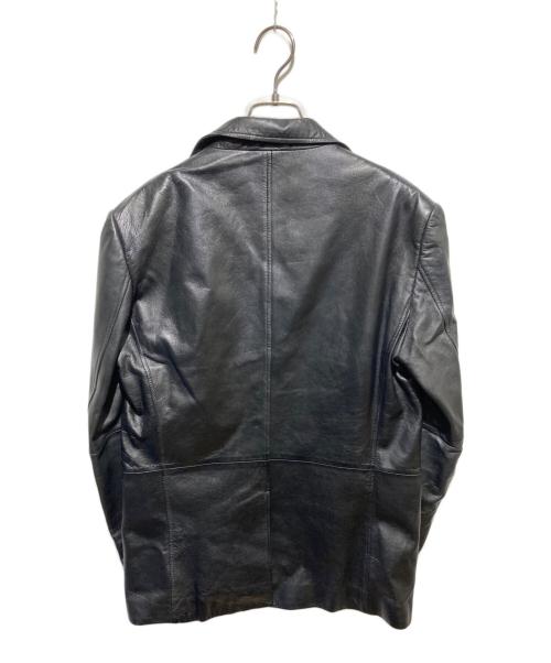 COMME CA DU MODE MEN（コムサデモードメン）COMME CA DU MODE MEN (コムサデモードメン) レザーテーラードジャケット ブラック サイズ:2の古着・服飾アイテム