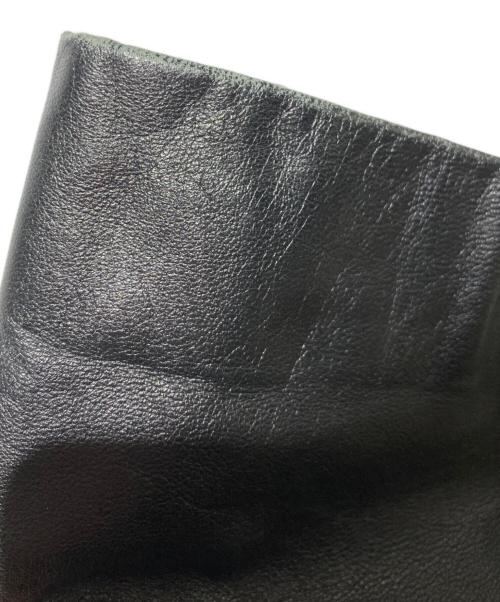 COMME CA DU MODE MEN（コムサデモードメン）COMME CA DU MODE MEN (コムサデモードメン) レザーテーラードジャケット ブラック サイズ:2の古着・服飾アイテム