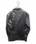 COMME CA DU MODE MEN (コムサデモードメン) レザーテーラードジャケット ブラック サイズ:2：6000円