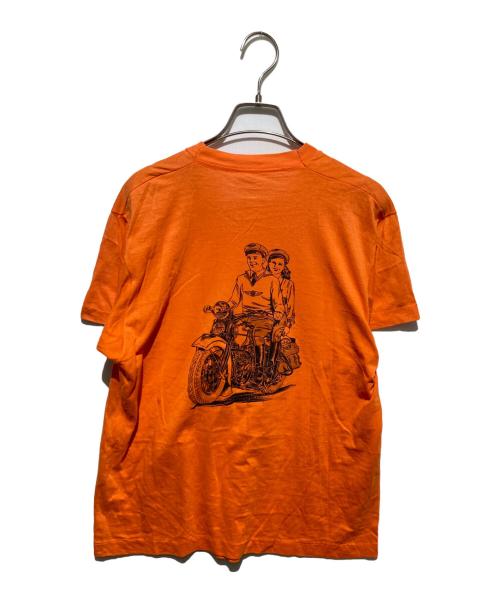 SCREEN STARS（スクリーンズスターズ）SCREEN STARS (スクリーンズスターズ) 80sヴィンテージTシャツ Harley Davidson オレンジ サイズ:Lの古着・服飾アイテム