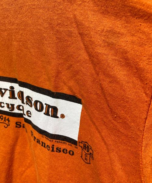 SCREEN STARS（スクリーンズスターズ）SCREEN STARS (スクリーンズスターズ) 80sヴィンテージTシャツ Harley Davidson オレンジ サイズ:Lの古着・服飾アイテム
