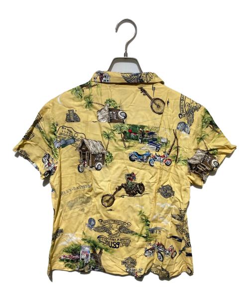 HARLEY-DAVIDSON（ハーレーダビッドソン）HARLEY-DAVIDSON (ハーレーダビッドソン) アロハシャツ イエロー サイズ:Mの古着・服飾アイテム