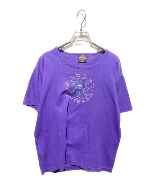 HARLEY-DAVIDSON（ハーレーダビッドソン）HARLEY-DAVIDSON (ハーレーダビッドソン) 半袖Tシャツ パープル サイズ:Mの古着・服飾アイテム