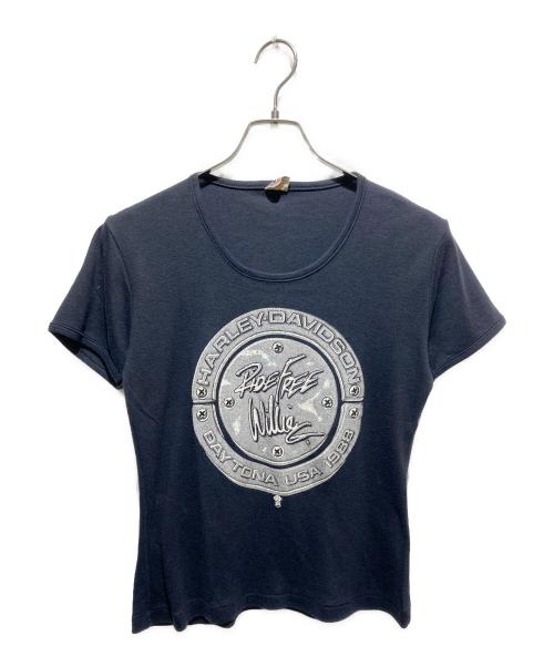 funtees（ファンティーズ）funtees (ファンティーズ) HARLEY-DAVIDSON ヴィンテージTシャツ ブラック サイズ:Ｌの古着・服飾アイテム