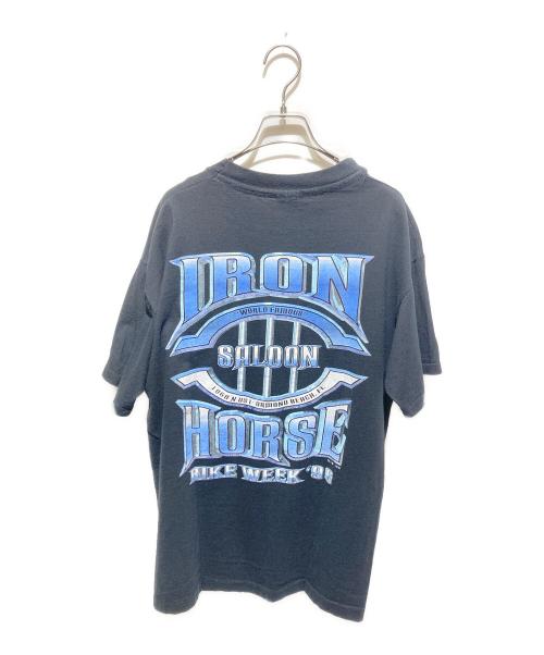 anvil（アンヴィル）anvil (アンヴィル) 90s iron horse tシャツ ブラック サイズ:Ｌの古着・服飾アイテム