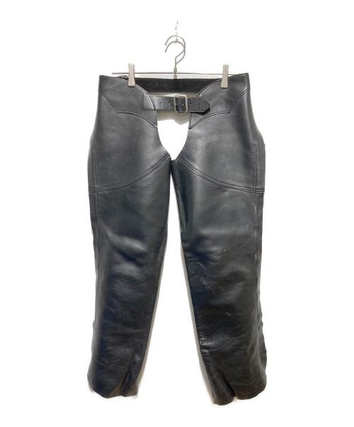 US Chaps Saddlebags（ユーエス・チャップス サドルバック）US Chaps Saddlebags (ユーエス・チャップス サドルバック) レザーチャップス ブラック サイズ:Mの古着・服飾アイテム