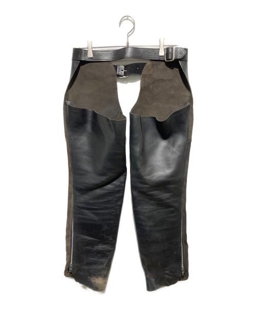 US Chaps Saddlebags（ユーエス・チャップス サドルバック）US Chaps Saddlebags (ユーエス・チャップス サドルバック) レザーチャップス ブラック サイズ:Mの古着・服飾アイテム