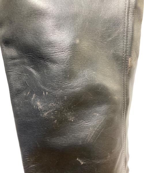 US Chaps Saddlebags（ユーエス・チャップス サドルバック）US Chaps Saddlebags (ユーエス・チャップス サドルバック) レザーチャップス ブラック サイズ:Mの古着・服飾アイテム