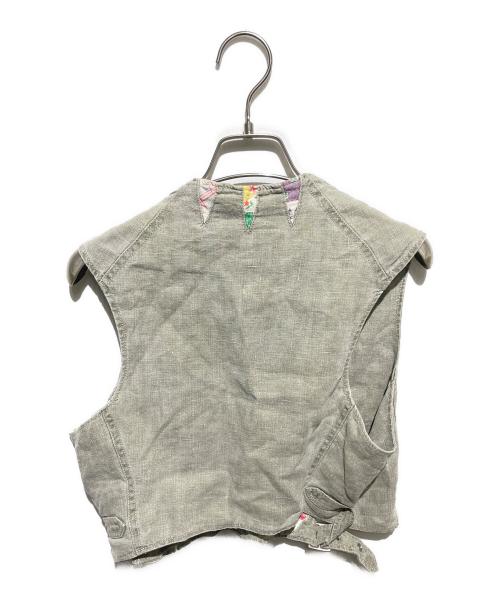 tsumori chisato（ツモリチサト）tsumori chisato (ツモリチサト) パッチワークデニムベスト グレー サイズ:2の古着・服飾アイテム