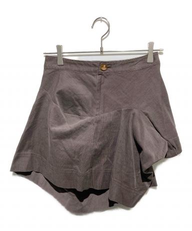 VivienneWestwood 変形スカートプリーツスカート ダークグレー VivienneWestwood 変形スカートプリーツスカート ダークグレー