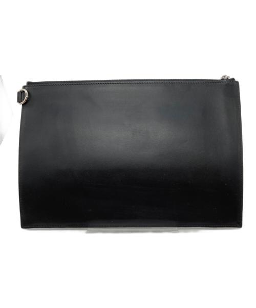 BURBERRY（バーバリー）BURBERRY (バーバリー) ロゴクラッチバッグ ブラックの古着・服飾アイテム