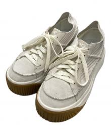 UGG（アグ）の古着「EZ-DUZZIT LACE /厚底スニーカー」｜アイボリー