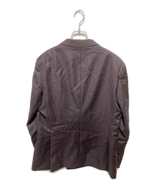 BOSS（ボス）BOSS (ボス) ダブルチェックテーラードジャケット レッド サイズ:40の古着・服飾アイテム