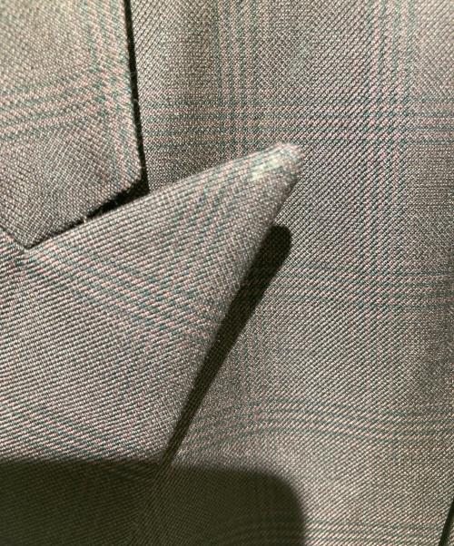 BOSS（ボス）BOSS (ボス) ダブルチェックテーラードジャケット レッド サイズ:40の古着・服飾アイテム