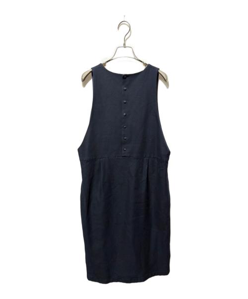 porter des boutons（ポルテデブトン）porter des boutons (ポルテデブトン) ノースリーブワンピース ネイビー サイズ:FREEの古着・服飾アイテム