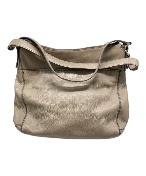 HIROFU（ヒロフ）HIROFU (ヒロフ) Hロゴハンドバッグ ベージュの古着・服飾アイテム