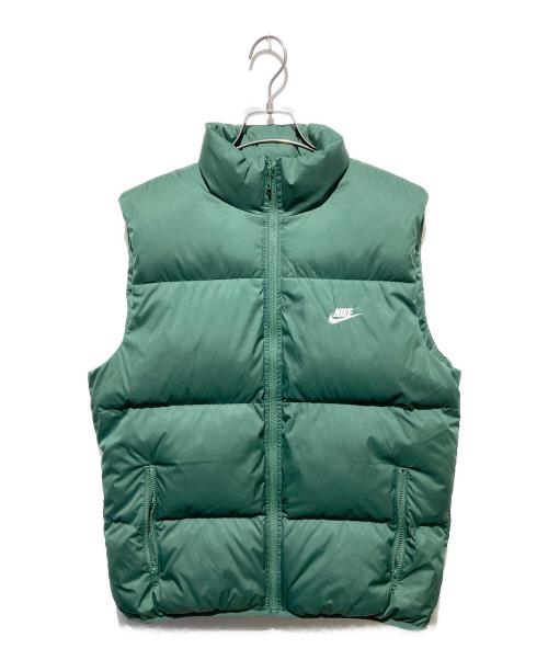 NIKE（ナイキ）NIKE (ナイキ) 中綿ベスト/TF クラブ パファーベスト グリーン サイズ:Mの古着・服飾アイテム