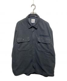 BEAMS T×CHAOS FISHING CLUB×RWCHE（ビームス ティー×カオスフィッシングクラブ×ローチ）の古着「3ネームCPOシャツ」｜ブラック