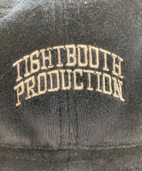 TIGHTBOOTH PRODUCTION（タイトブースプロダクション）TIGHTBOOTH PRODUCTION (タイトブースプロダクション) VELOUR BUCKET HAT ブラックの古着・服飾アイテム