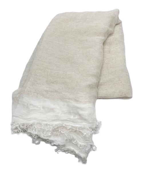 813 Ottotredici（オッドトレディチ）813 ottotredici (オッドトレディチ) モダール混ストール ホワイトの古着・服飾アイテム