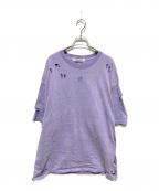 PRANK PROJECTプランクプロジェクト）の古着「Damage Pigment T-Shirt」｜パープル
