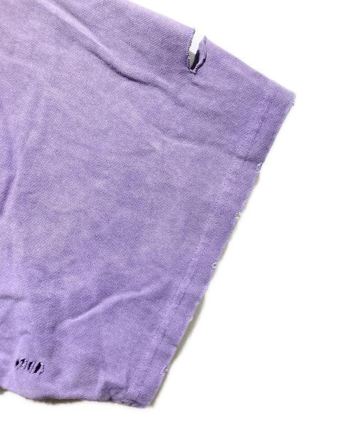 PRANK PROJECT（プランクプロジェクト）PRANK PROJECT (プランクプロジェクト) Damage Pigment T-Shirt パープル サイズ:FREEの古着・服飾アイテム