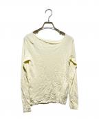 ETRE TOKYOエトレトウキョウ）の古着「アシンメトリーネックニットプルオーバー」｜ホワイト