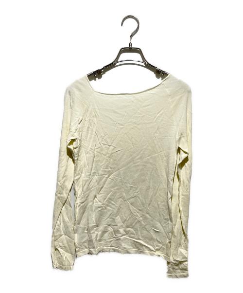 ETRE TOKYO（エトレトウキョウ）ETRE TOKYO (エトレトウキョウ) アシンメトリーネックニットプルオーバー ホワイト サイズ:FREEの古着・服飾アイテム