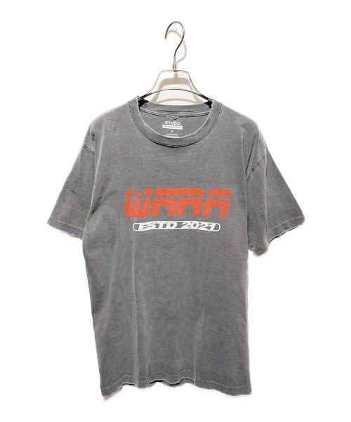 studio weareallanimals（スタジオ・ウィーアーオールアニマルズ）STUDIO WEAREALLANIMALS (スタジオ・ウィーアーオールアニマルズ) プリントTシャツ/Sports Logo Tsh グレー サイズ:Mの古着・服飾アイテム