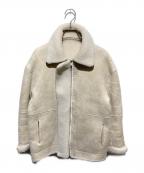 BEAUTY&YOUTHビューティーアンドユース）の古着「ボア×フェイクムートン リバーシブルブルゾン -2WAY-」｜アイボリー