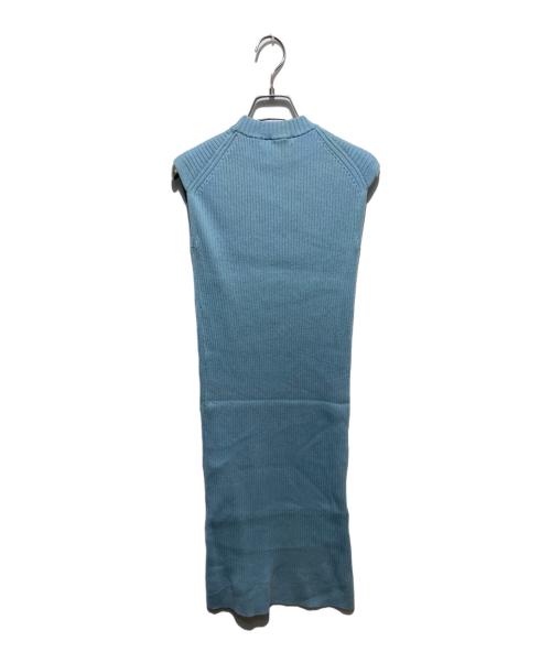 23区（ニジュウサンク）23区 (ニジュウサンク) ニットワンピース ブルー サイズ:38 未使用品の古着・服飾アイテム