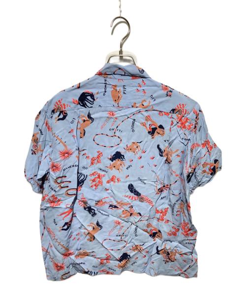Sun Surf（サンサーフ）Sun Surf (サンサーフ) S/S RAYON HAWAIIAN SHIRT “PANIOLA TOWN” ブルー サイズ:Lの古着・服飾アイテム