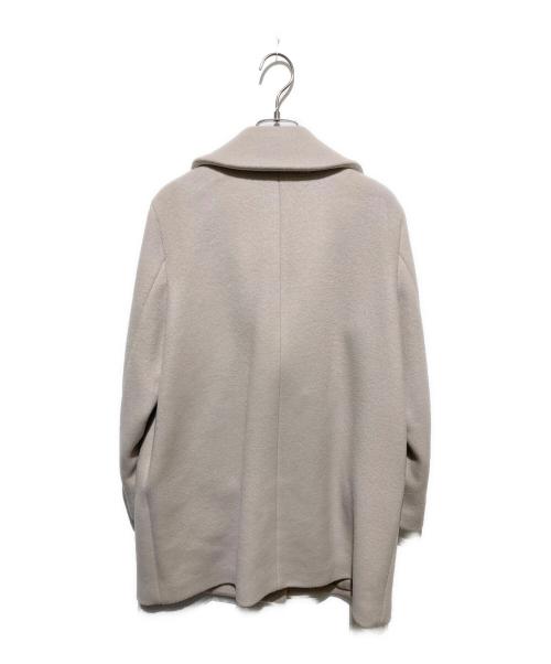 UNTITLED（アンタイトル）UNTITLED (アンタイトル) Wブレスト ミドル丈ビーバーコート ベージュ サイズ:2の古着・服飾アイテム